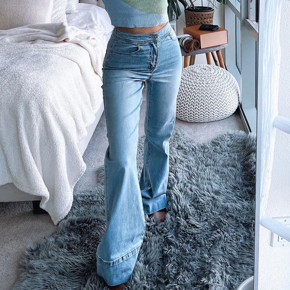 👖 Wide Leg Stretch Jeans | Size 5 | NEW 👖 - Picture 1 of 6